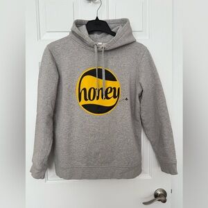 Ganni | Lotte Isoli Honey Hooded Sweatshirt | Heather Grey | Size M